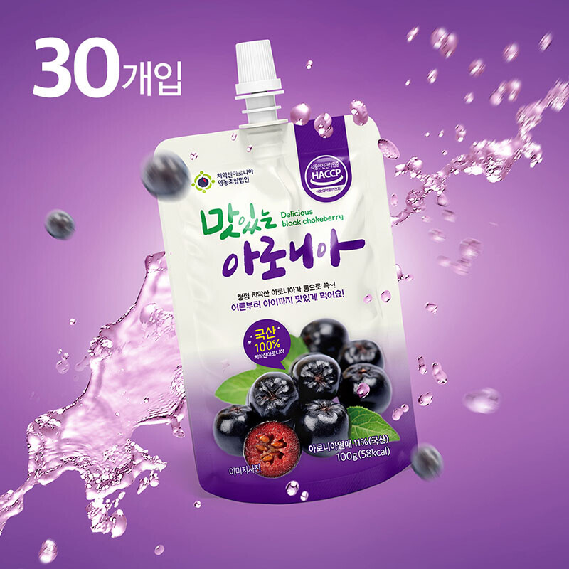[6월 특가세일] 치악산 맛있는 아로니아 파우치 30개입(5개입X6box)